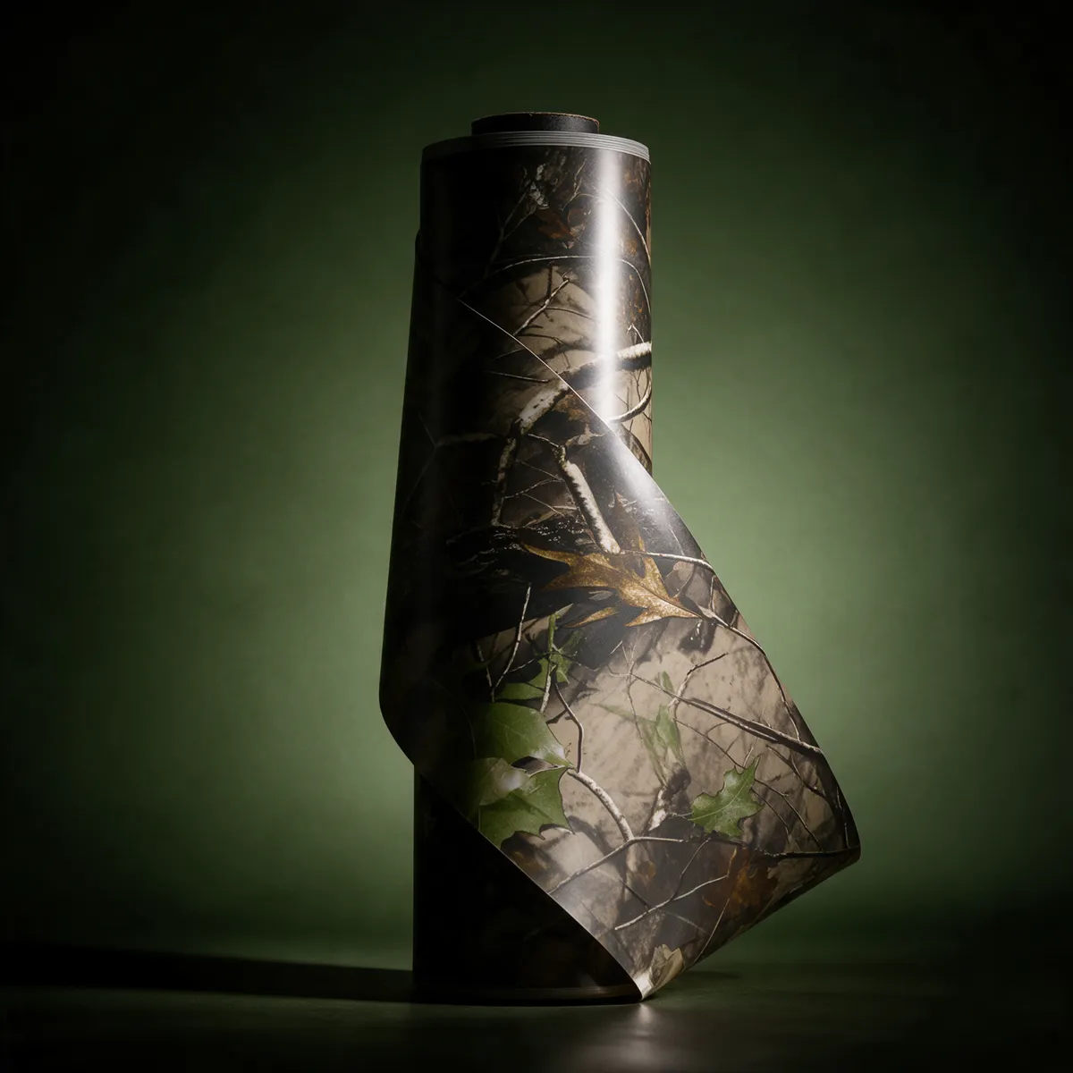 Camuflaje Bosque Real — muestra de vinil wrap
