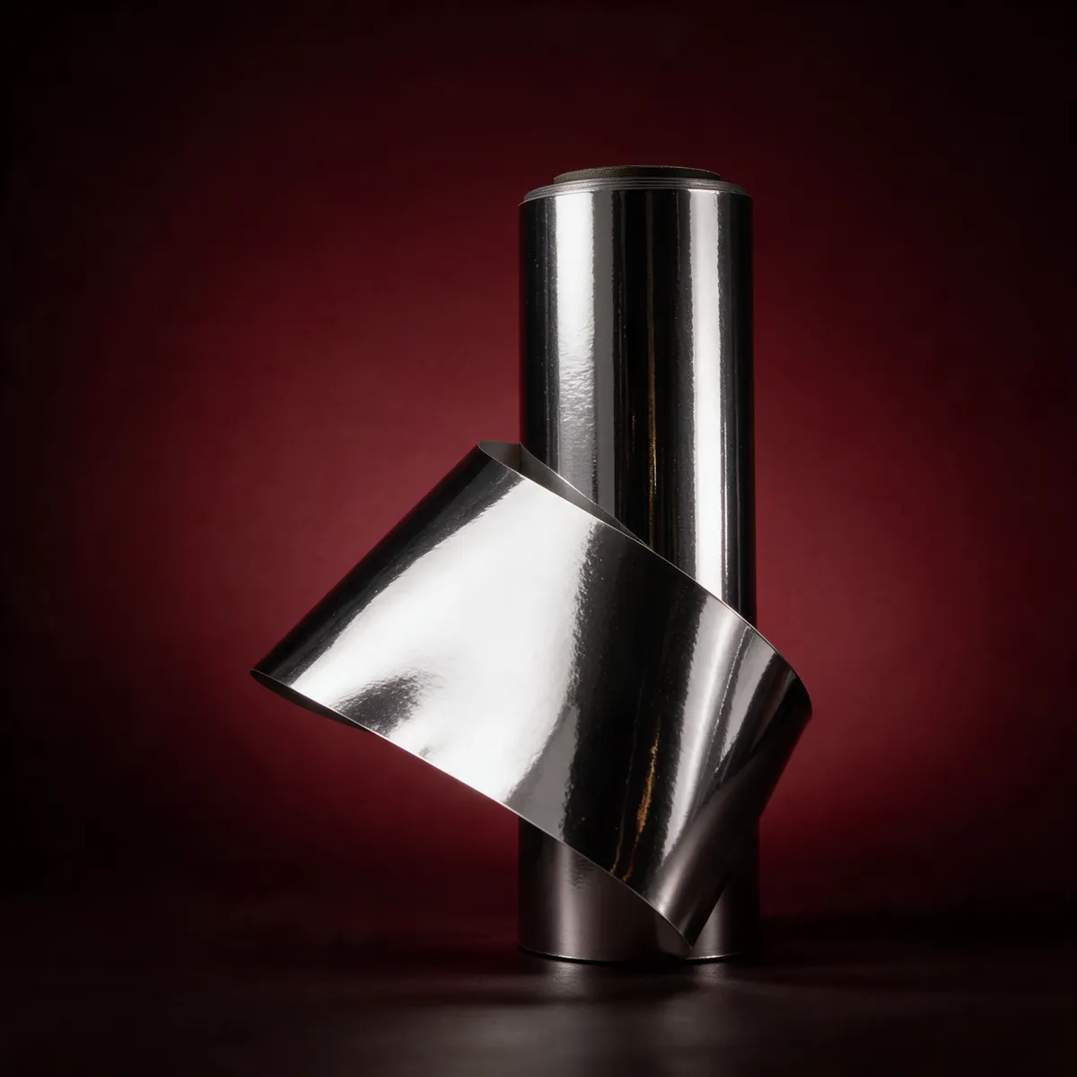 Plata Cromo Espejo — muestra de vinil wrap