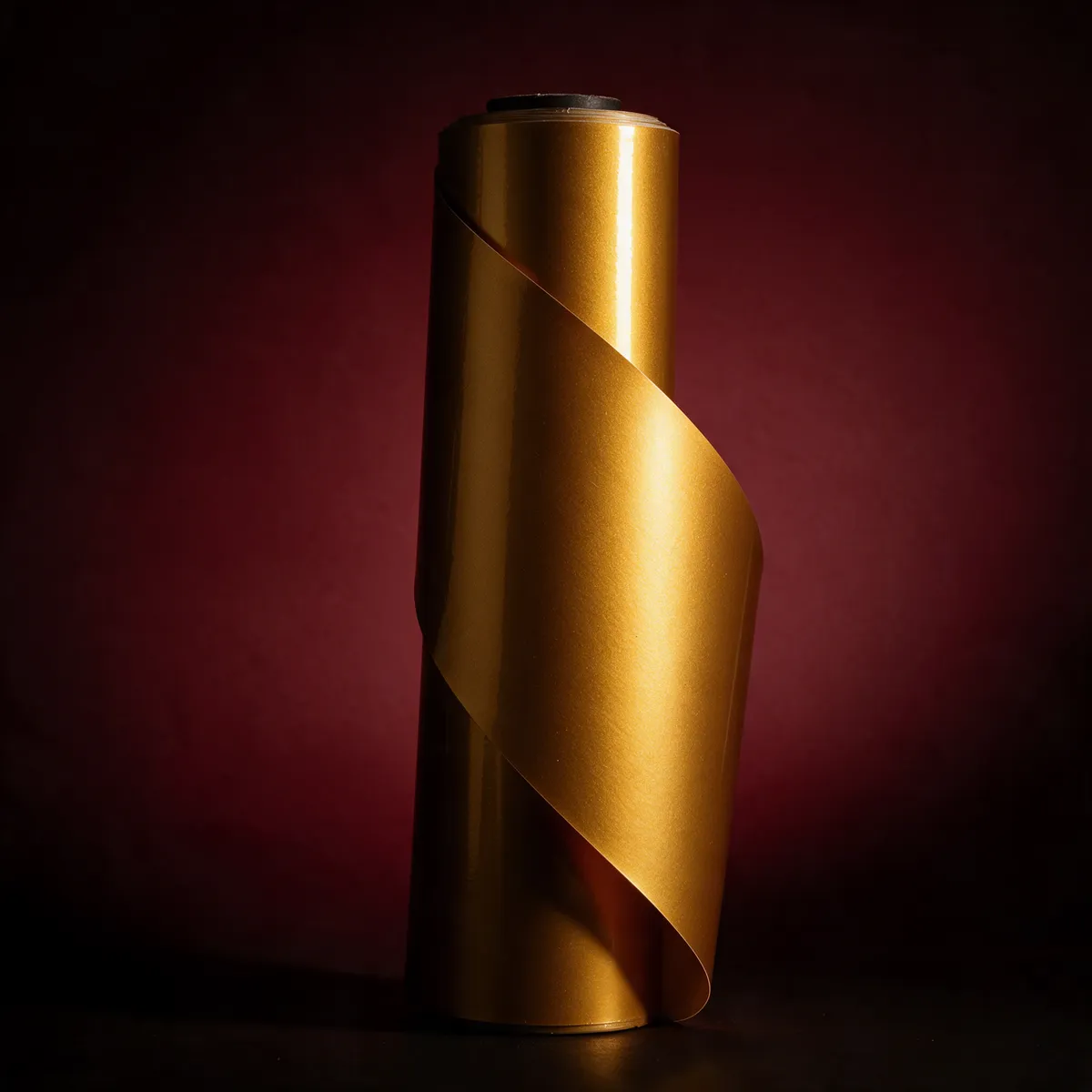 Dorado Metálico — muestra de vinil wrap