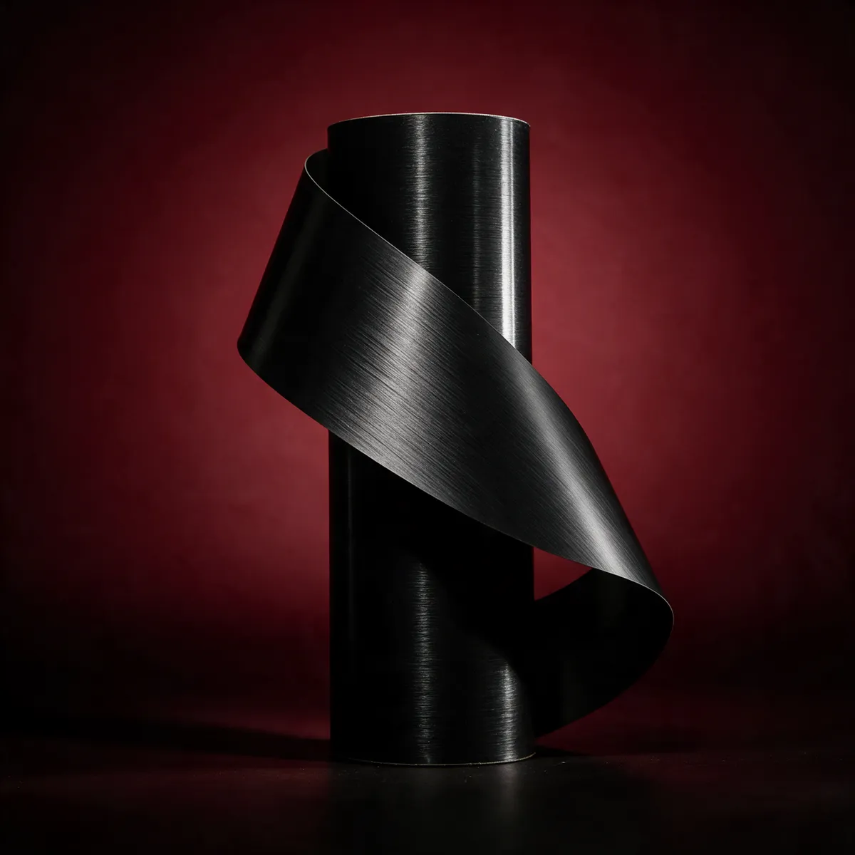 Negro Cepillado — muestra de vinil wrap